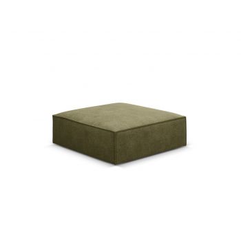 Taburet, Kaelle, Micadoni Home, BL, 100x80x38 cm, poliester chenille, verde