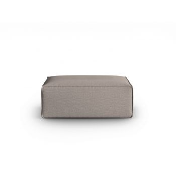 Taburet, Mackay, Cosmopolitan Design, 100x69x40 cm, catifea tricotata, cappuccino