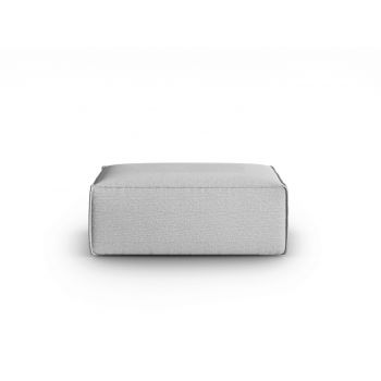 Taburet, Mackay, Cosmopolitan Design, 100x69x40 cm, catifea tricotata, gri