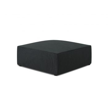 Taburet, Ruby, Micadoni Home, BL, 93x93x40 cm, velur, negru