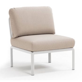 Element central Nardi Komodo 5 72cm cadru alb perne canvas Sunbrella