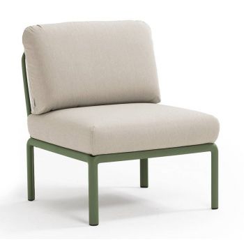 Element central Nardi Komodo 5 72cm cadru verde perne gri Tech Panama