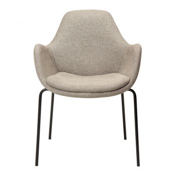 Fotoliu bej cu tapițerie din țesătură bouclé Zimmer – DAN-FORM Denmark