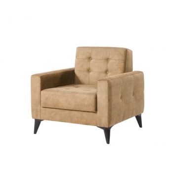 Fotoliu Cinar Berjer, Pandia Home, 86x80x80 cm, lemn, bej