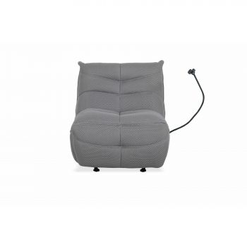 Fotoliu cu Recliner Relax Game, 91.5x108x93 cm, Stofa Gri