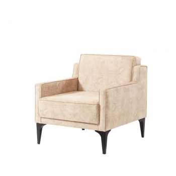 Fotoliu Doruk Berjer, Pandia Home, 73x80x80 cm, lemn, crem