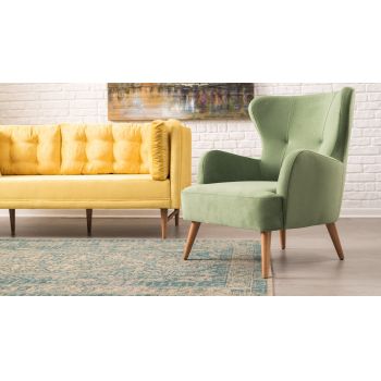 Fotoliu Karina Bergere 238, Verde, 87x80x73 cm