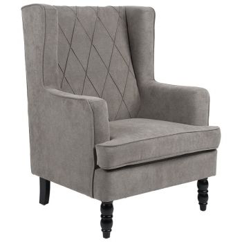 Fotoliu material textil Efficient gri - negru 72x97x100cm