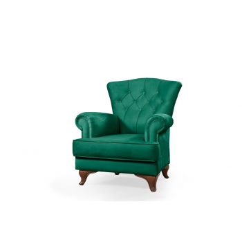 Fotoliu Pedesa(2)-toledo35, Pandia Home, 85x90x96 cm, lemn, verde inchis