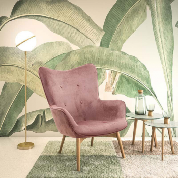 Fotoliu Kido catifea, 75x75x90 cm