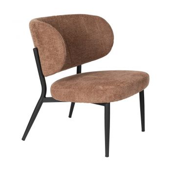 Fotoliu portocaliu/maro Sanne – White Label