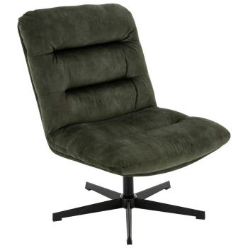 Fotoliu din textil, verde