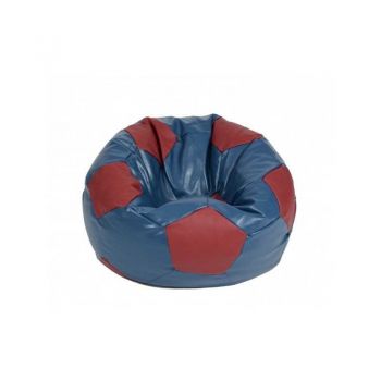 Fotoliu Minge Telstar Junior, Material Piele Ecologica - Black & Red