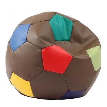 Fotoliu Minge Telstar Junior, Material piele ecologica - Chocolate Sprinkles