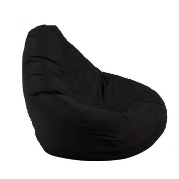 Fotoliu Nirvana Hobbit Pufrelax, Material Impermeabil - Negru