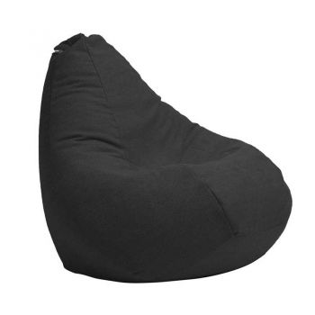 Fotoliu Nirvana Hobbit Pufrelax, Material Textil - Eerie Black
