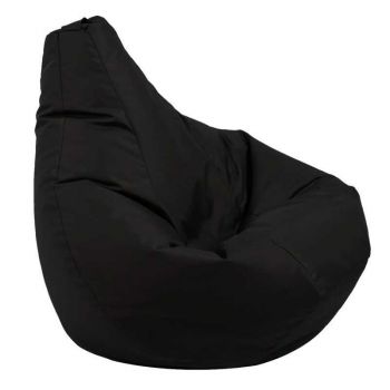Fotoliu puf copii, Nirvana Light Pufrelax, Material Impermeabil - Negru
