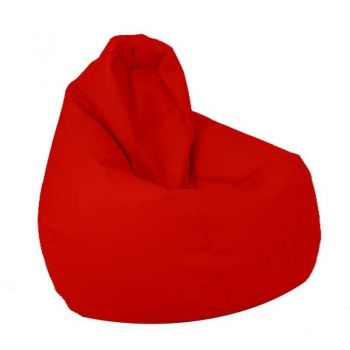Fotoliu puf copii, Nirvana Light Pufrelax, Material Impermeabil - Panama Red