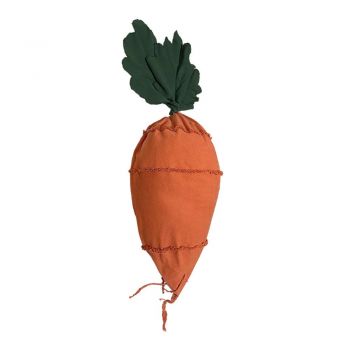 Fotoliu puf pentru copii verde/portocaliu Cathy the Carrot – Lorena Canals
