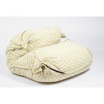 Fotoliu tip Perna Magic Pillow XXL, Material Textil - Zappity Yellow