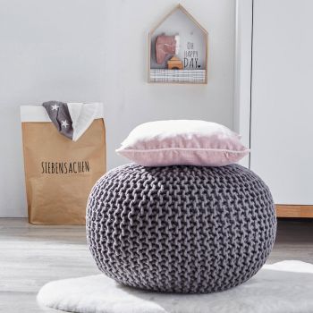 PUF in textil gri