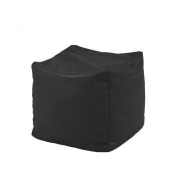 Taburet Cub, Material Impermeabil - Negru Taburet Cub, Material Impermeabil - Negru