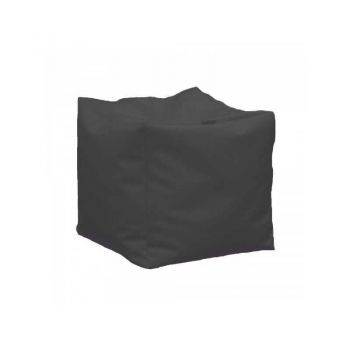 Taburet Cub, Material Piele ecologica - Dark Grey Taburet Cub, Material Piele ecologica - Dark Grey
