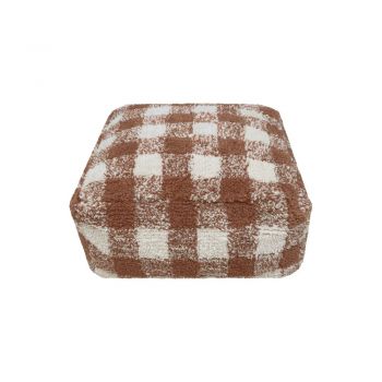Puf de copii maro Vichy Toffee – Lorena Canals