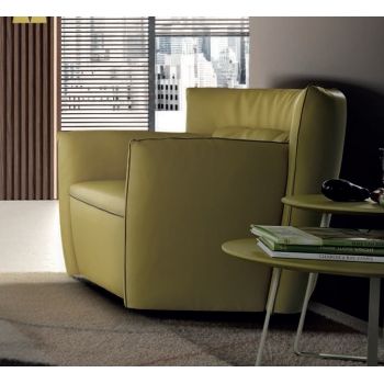 Fotoliu Gamma Tulip PNA piele Club C032 HandMade in Italy
