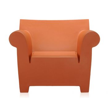 Fotoliu Kartell Bubble design Philippe Starck ocru