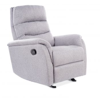 Fotoliu Recliner tapitat cu stofa Jaron Gri, l78xA98xH102 cm