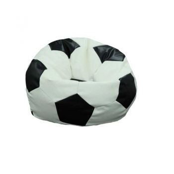 Fotoliu Minge Telstar Junior, Material Piele Ecologica - Black & White