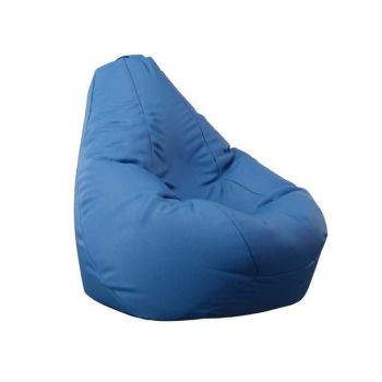 Fotoliu Nirvana Hobbit Pufrelax, Material Piele ecologica - Blue