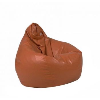 Fotoliu Nirvana Hobbit Pufrelax, Material Piele ecologica - Brown