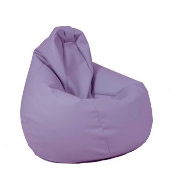 Fotoliu Nirvana Hobbit Pufrelax, Material Piele ecologica - Violet