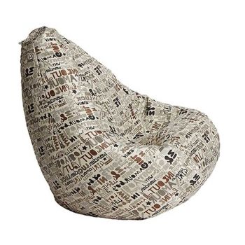 Fotoliu Nirvana Hobbit Pufrelax, Material textil - Latte Luck