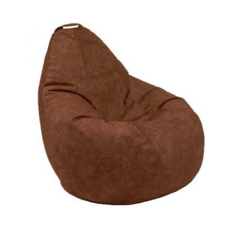 Fotoliu Nirvana Hobbit Pufrelax, Material Textil - Terra