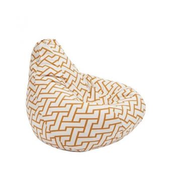 Fotoliu Nirvana Hobbit Pufrelax, Material Textil - Zappity Orange