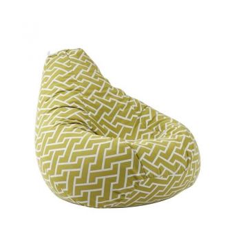 Fotoliu Nirvana Hobbit Pufrelax, Material Textil - Zippity Green