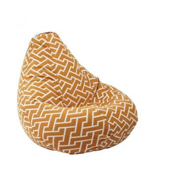 Fotoliu Nirvana Hobbit Pufrelax, Material Textil - Zippity Orange