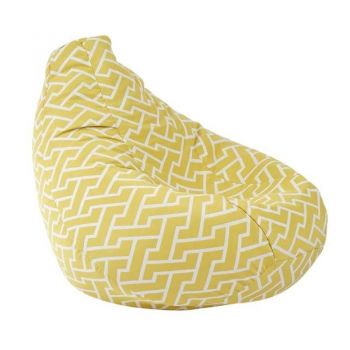 Fotoliu Nirvana Hobbit Pufrelax, Material Textil - Zippity Yellow
