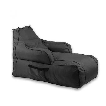 Fotoliu Player Pufrelax, Material Impermeabil - Gri inchis