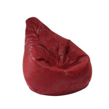 Fotoliu puf copii, Nirvana Light Pufrelax, Material Textil - Cranberry