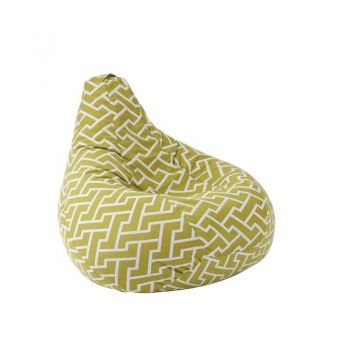 Fotoliu puf copii, Nirvana Light Pufrelax, Material Textil - Zippity Green