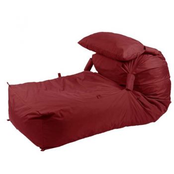 Fotoliu Yoga XL si Perna, Material Impermeabil - Panama Red