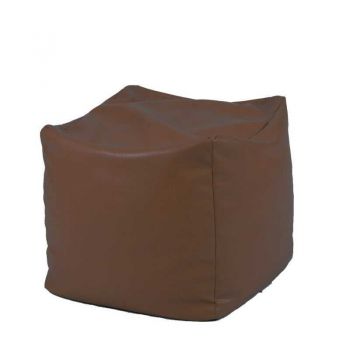 Taburet Cub, Material Piele ecologica - Chocolate Taburet Cub, Material Piele ecologica - Chocolate