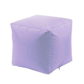 Taburet Cub Pufrelax, Material Impermeabil, Lilac