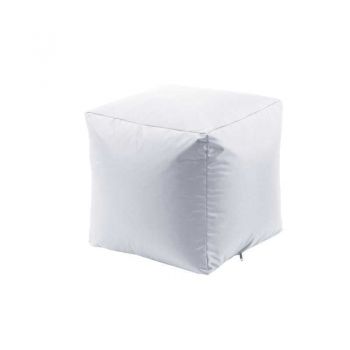Taburet Cub XL, Material Impermeabil - Alb