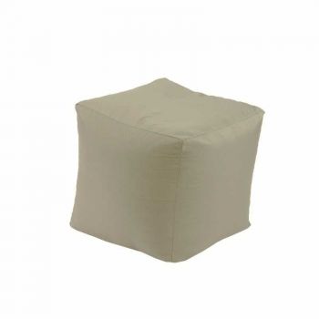 Taburet Cub XL, Material Impermeabil - Bej