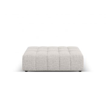 Taburet, Jennifer-140, Micadoni Home, 102x80x40 cm, tesatura chenille din poliester, gri deschis